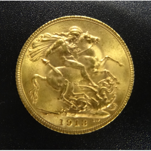 340 - GEORGE V GOLD SOVEREIGN COIN
dated 1913