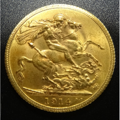 343 - GEORGE V GOLD SOVEREIGN COIN
dated 1914