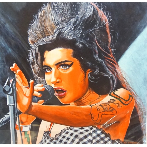 348 - ED O'FARRELL
Amy Winehouse II, limited edition print, signed and numbered 2/200, 41.5cm x 41cm