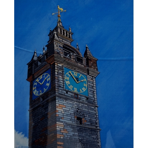 364 - ED O'FARRELL 
The Tollbooth Tower, Glasgow and The Tollbooth Clock, two limited edition prints, both... 