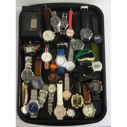 84 - SELECTION OF LADIES AND GENTLEMEN'S WRISTWATCHES
including Fossil, Citizen Eco-Drive, Timex, Casio, ... 