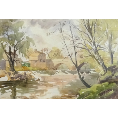 66 - ANGUS RANDS (British 1922-1985)
Autumn river, watercolour, signed, 36cm x 53cm  - FOR RETURN