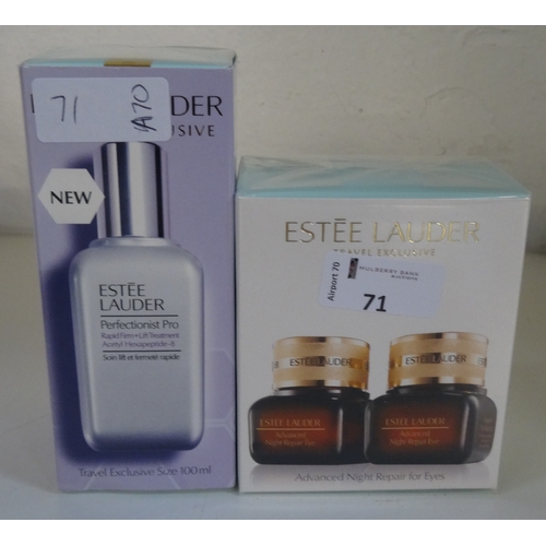 97 - TWO NEW AND BOXED ESTEE LAUDER SKIN TREATMENTS 
including Perfectionist Pro Rapid Firm + Lift Treatm... 