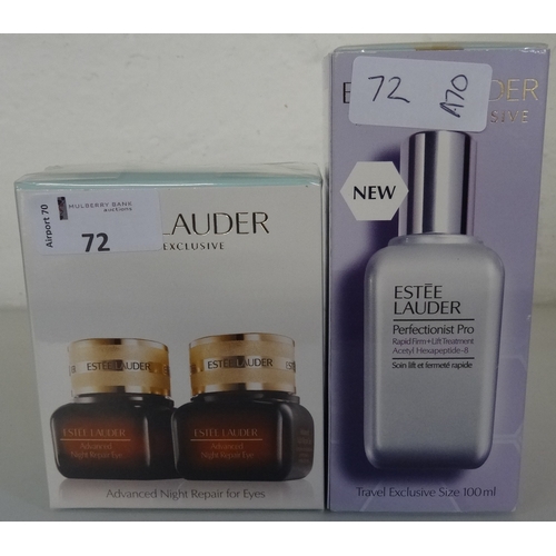 98 - TWO NEW AND BOXED ESTEE LAUDER SKIN TREATMENTS 
including Perfectionist Pro Rapid Firm + Lift Treatm... 