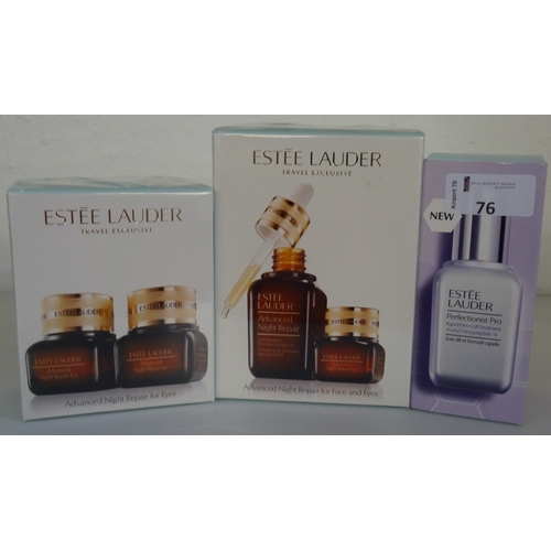 101 - THREE NEW AND BOXED ESTEE LAUDER SKIN TREATMENTS 
including Perfectionist Pro Rapid Firm + Lift Trea... 