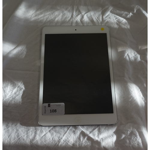 150 - APPLE IPAD MINI - MODEL A1432
serial number: DMPN37S7F196.  i-cloud protected.  Some scratches to sc... 