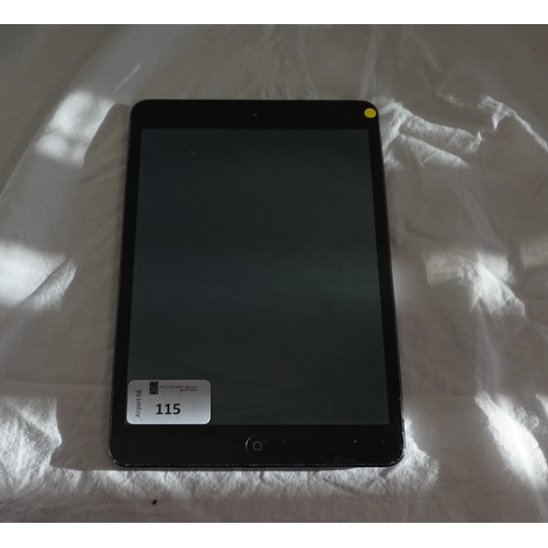 154 - APPLE IPAD MINI (WIFI) - MODEL A1432
serial number: DMQNC5E1FP84.  i-cloud protected.  Note: It is t... 