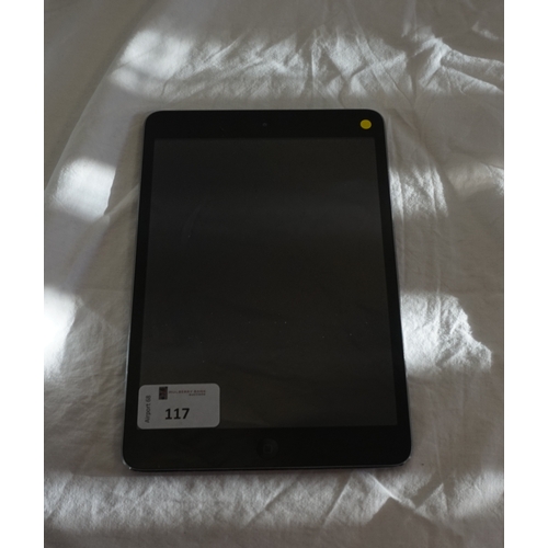 155 - APPLE IPAD MINI (WIFI) - MODEL A1432
serial number: DMPNLNL68NFP84.  i-cloud protected.  Note: It is... 