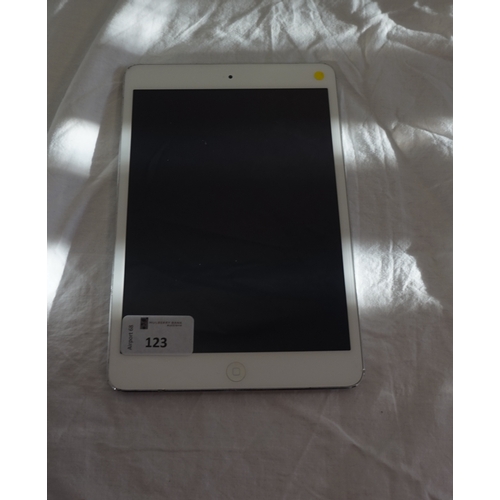 157 - APPLE IPAD MINI 2 (WIFI) - MODEL A1489
serial number: F9HPNATAFCM8.  i-cloud protected.  Note: It is... 