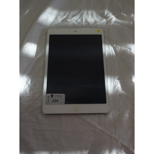 158 - APPLE IPAD MINI 2 (WIFI) 16GB - MODEL A1489
serial number: DLXMTN1PFCM8.  i-cloud protected.  Note: ... 