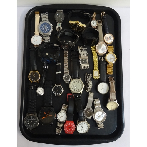 84 - SELECTION OF LADIES AND GENTLEMEN'S WRISTWATCHES
including Swatch, Limit, G-Shock, Hugo Boss, Sekond... 