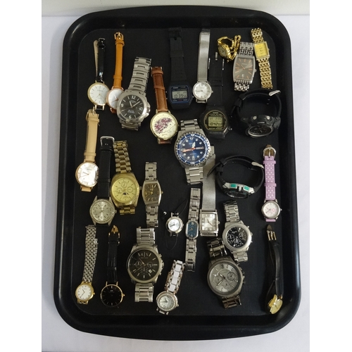 114 - SELECTION OF LADIES AND GENTLEMEN'S WRISTWATCHES
including Rotary, Casio, Caravelle, Sekonda, G-Shoc... 