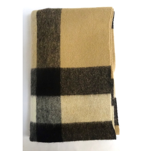 253 - BURBERRY 100% CASHMERE SCARF
in traditional check design, 200cm x 36cm