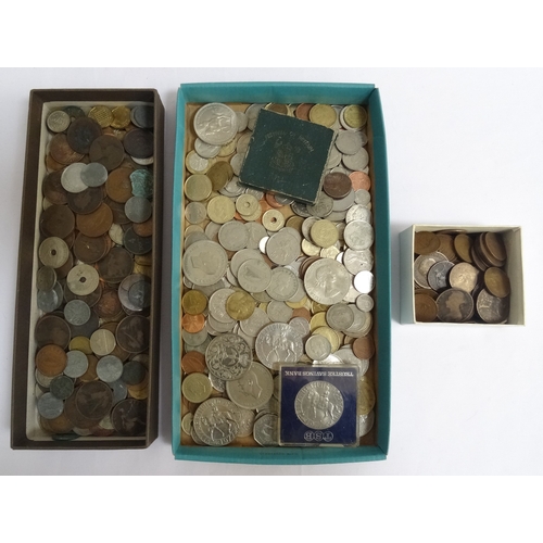 266 - COLLECTION OF WORLD COINS
18th, 19th and 20th centuries, 3 boxes