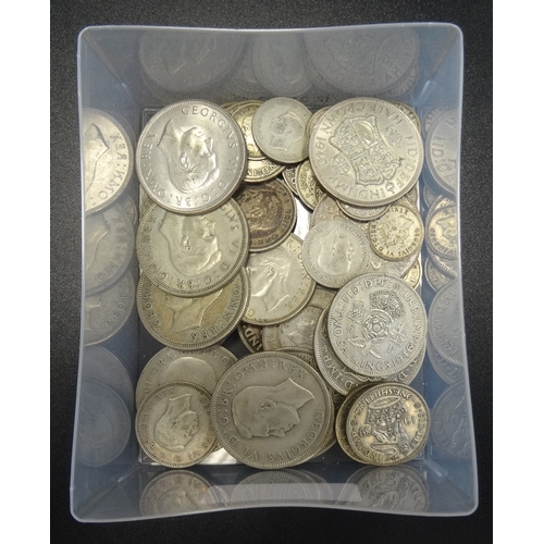 268 - COLLECTION OF BRITISH PRE-1947 SILVER COINS
George V and VI periods, Halfcrowns, Florins, Shillings,... 