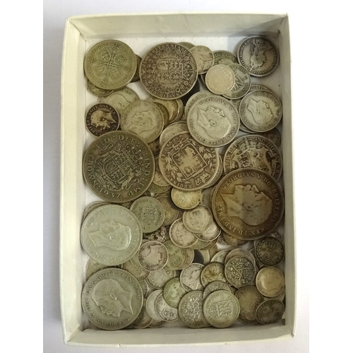 270 - COLLECTION OF BRITISH PRE-1947 SILVER COINS
George V and George VI periods, denominations vary, Half... 