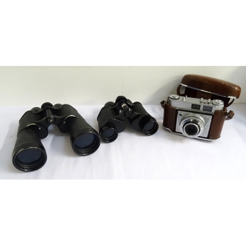 221 - PAIR OF PRINZ FIELD GLASSES
with 12x50 magnification, contained in a brown leather case, a pair of F... 