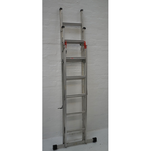 218 - ABRO EXTENDING ALUMINIUM LADDER
the three section combination ladder extending to 3.90 M (12' 10