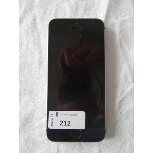 212 - APPLE IPHONE SE - (16GB) MODEL A1723
IMEI: 35661008502586. SERIAL NUMBER: DX4V90XUHTLV. NOT i-cloud ... 