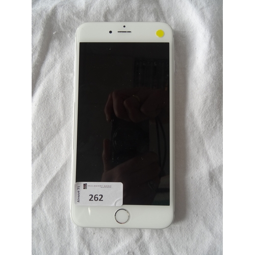 262 - APPLE IPHONE 6 PLUS - MODEL A1522
IMEI: 354385067837705.  i-cloud protected.  Note: It is the buyer'... 