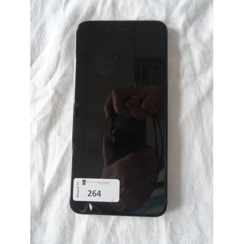 264 - APPLE IPHONE 6S PLUS - MODEL A1634
IMEI: 353301071428283.  i-cloud protected. Note: It is the buyer'... 