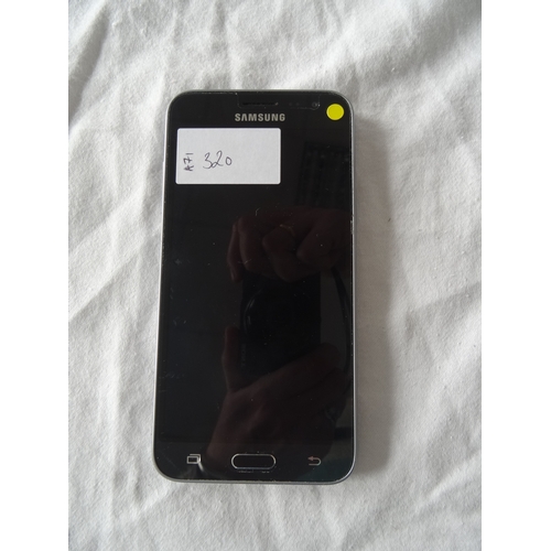 320 - SAMSUNG GALAXY J3(6) 8GB SMARTPHONE
Model: SM-J320FN.  IMEI: 359464078500092.  Note: It is the buyer... 