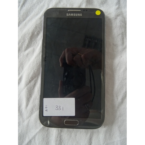 331 - SMASUNG GALAXY NOTE 2 LTE (16GB) SMARTPHONE
Model: GT-N7105.  IMEI: 353845057033715.  Note: It is th... 