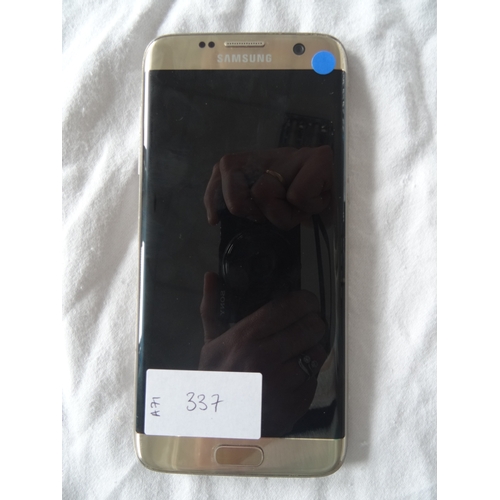 337 - SAMSUNG GALAXY S7 EDGE SMARTPHONE
Model: SM-G935F.  IMEI: 359948076406187.  Google Account Locked.  ... 