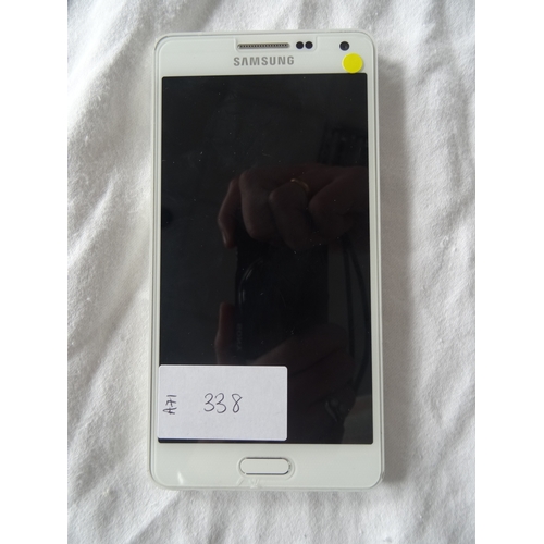 338 - SAMSUNG GALAXY A5 (16GB) SMARTPHONE
Model: SM-A500FU.  IMEI: 354735076036303.  Note: It is the buyer... 