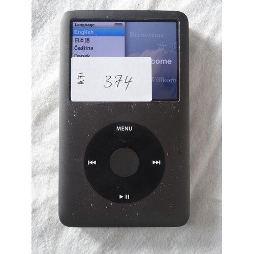 374 - APPLE IPOD CLASSIC 160GB A1238
serial number: Q22320CF92U
  Note: It is the buyer's responsibility t... 