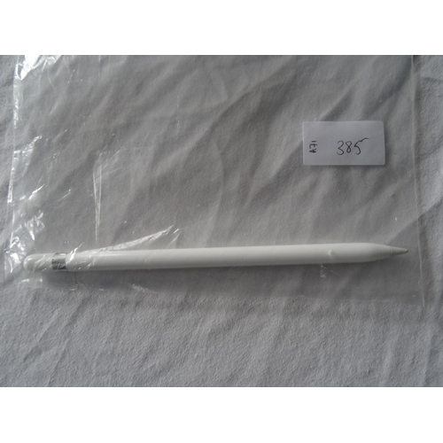 385 - APPLE PENCIL - MODEL A1603
serial number: FQDW4YHUGWTJ.  Note: It is the buyer's responsibility to m... 