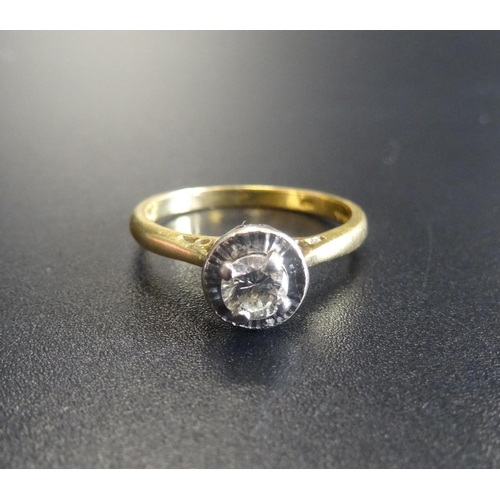 33 - DIAMOND SOLITAIRE RING
the round brilliant cut diamond approximately 0.22cts, in eighteen carat gold... 