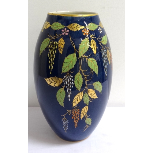 27 - 1930s CARLTON WARE 'WISTERIA' VASE
with printed and handwritten marks to base, 25.5cm high