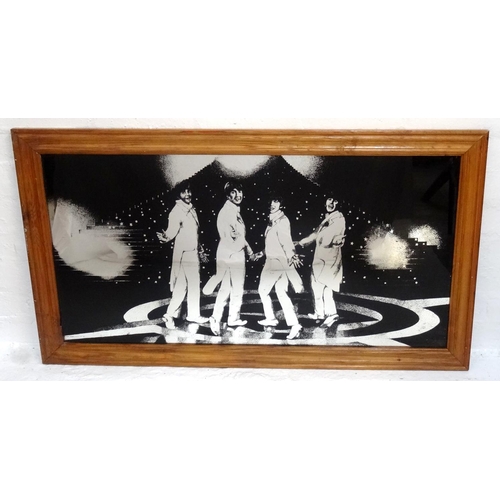 274 - 1970s 'BEATLES MAGICAL MYSTERY TOUR' MIRROR
by Aspell Saggers & Co.Ltd.  76, 44.5cm x 89.5cm, in woo... 