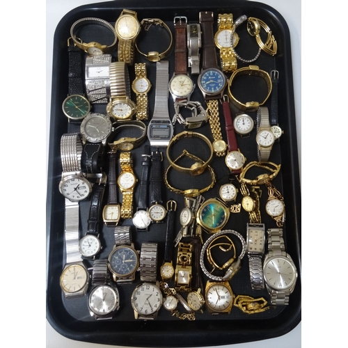 154 - LARGE SELECTION OF LADIES AND GENTLEMEN'S WRISTWATCHES
including vintage examples, makes include Lor... 