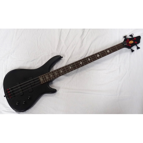 307 - STAGG ELECTRIC BASS GUITAR
with a black matt body with volume and tone dials