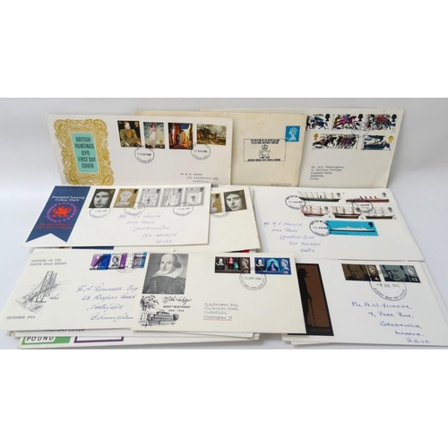 353 - COLLECTION OF LOOSE GREAT BRITAIN FIRST DAY COVERS
1960/70s, subjects vary, approximately 90 - RE-OF... 