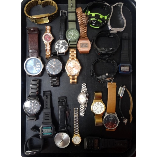 127 - SELECTION OF LADIES AND GENTLEMEN'S WRISTWATCHES
including Sekonda, Fiorelli, Casio, DKNY, Diesel, T... 