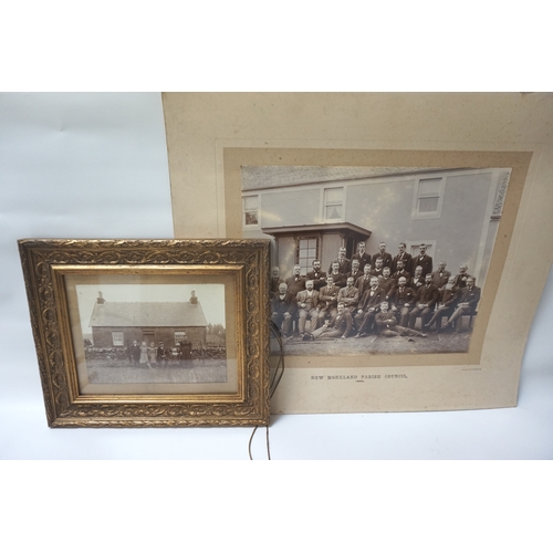 356 - TWO VICTORIAN PHOTOGRAPHS
the first 'New Monkland Parish Council, 1896', photographer marked and lab... 