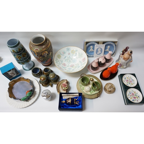 233 - COLLECTION OF VARIOUS CERAMICS
including Carlton Ware, Irish Wade, Mason's, Minton, Romanov Egg with... 