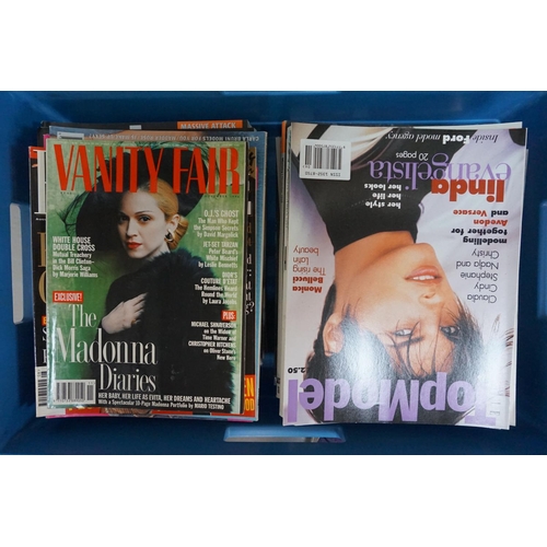 339 - COLLECTION OF FASHION MAGAZINES
mainly 1990s, titles include Harpers & Queen, Arena, Elle, GQ, Maxim... 