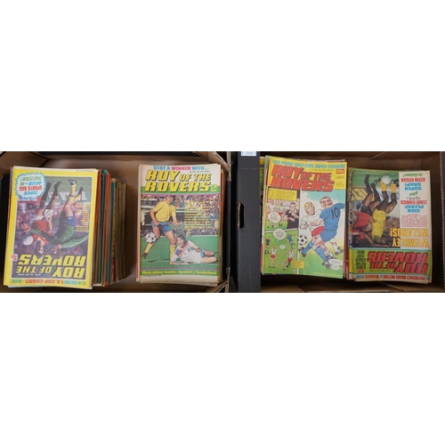 342 - LARGE COLLECTION OF 'ROY OF THE ROVERS' COMICS
circa 1979/86, approximately 310, in two boxes, and v... 