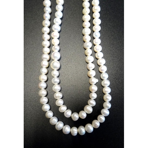 131 - DOUBLE STRAND CULTURED PEARL NECKLACE
approximately 46cm long