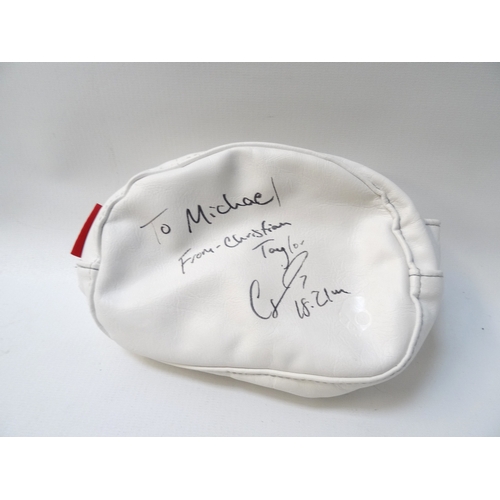 331 - CHRISTIAN TAYLOR SIGNED SKULLCANDY HEADPHONE BAG
by Rocnation, with the dedication 'To Michael from ... 