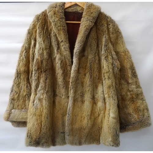 317 - THREE LADIES FUR COATS
comprising a three quarter length brown mink jacket; a brown mink evening jac... 