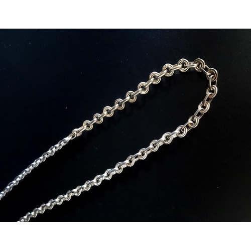 135 - SILVER FANCY CURB LINK NECK CHAIN
60cm long and approximately 34 grams