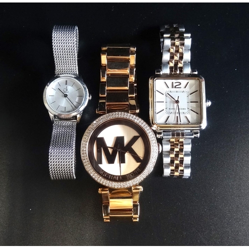 96 - TWO FASHION WATCHES
comprising one by Michael Kors, MK-5865, one by Marc Jacobs, MJ3463; and another... 