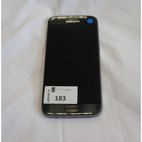 183 - SAMSUNG GALAXY S7 SMARTPHONE
Model: SM-G930F.  IMEI: 354074098025890.  Google Account Locked.  Note:... 