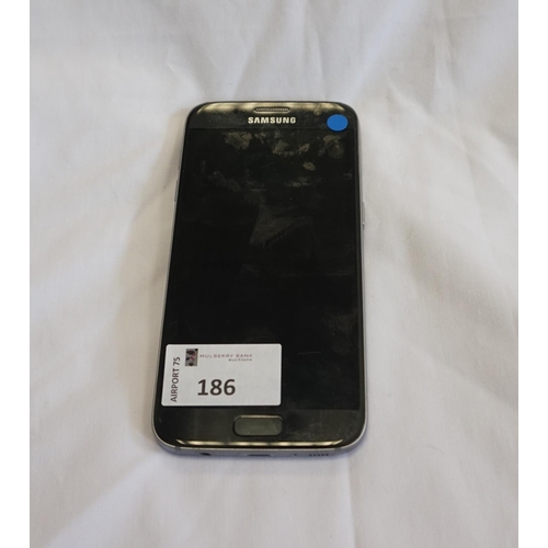 186 - SAMSUNG GALAXY S7 SMARTPHONE
Model: SM-G930F.  IMEI: 353555085605935.  Google Account Locked.  Note:... 