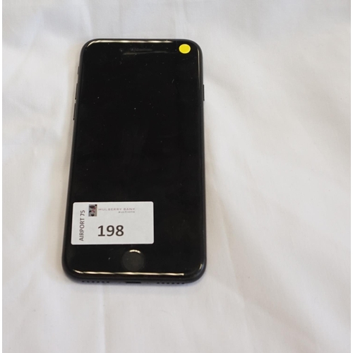 198 - APPLE IPHONE 7 - MODEL A1778
IMEI: 355320085587759.  i-cloud protected.  Note: It is the buyer's res... 